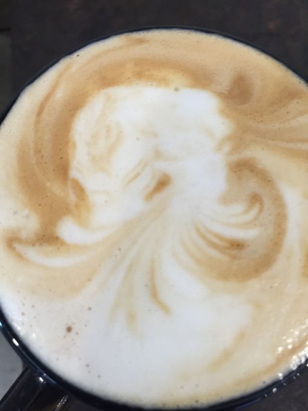 Accidental Latte Art Today